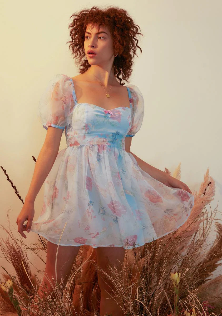 The Sweetest Gift Floral Babydoll Dress