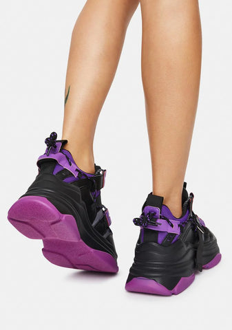 Lilac Astro Stomp Platform Sneakers