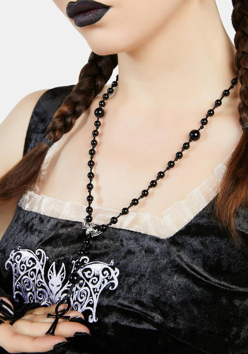 Hope & Pray Rosary Necklace