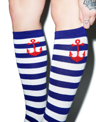 Anchor Stripe Socks