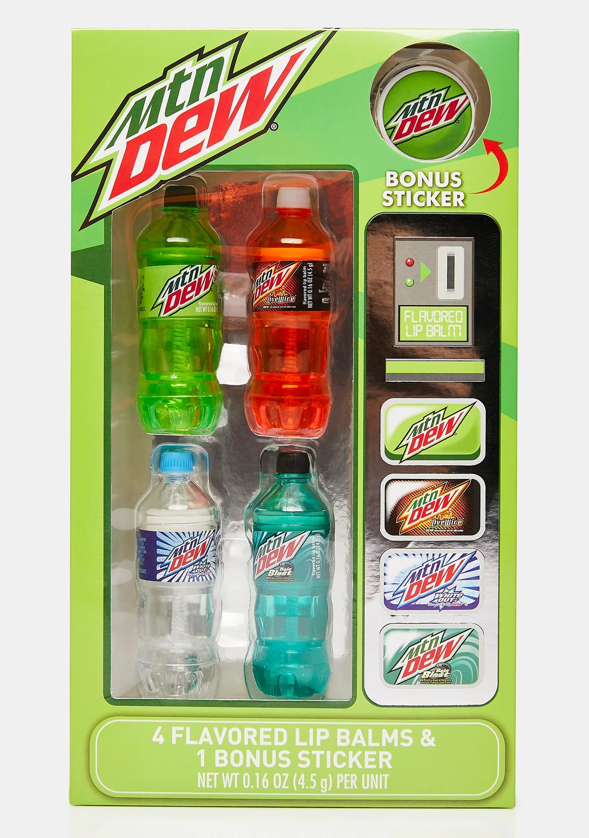 Mountain Dew 4-Pk Lip Balm