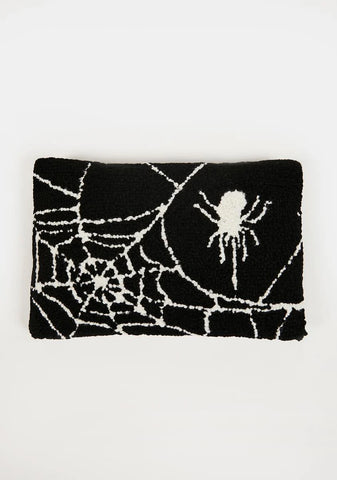 Spider Web Hooked Pillow