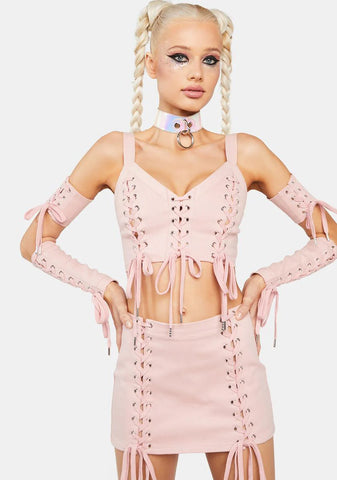 Levels Unlocked Lace-Up Skirt