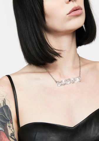Sparkle Like A Scorpio Rhinestone Necklace