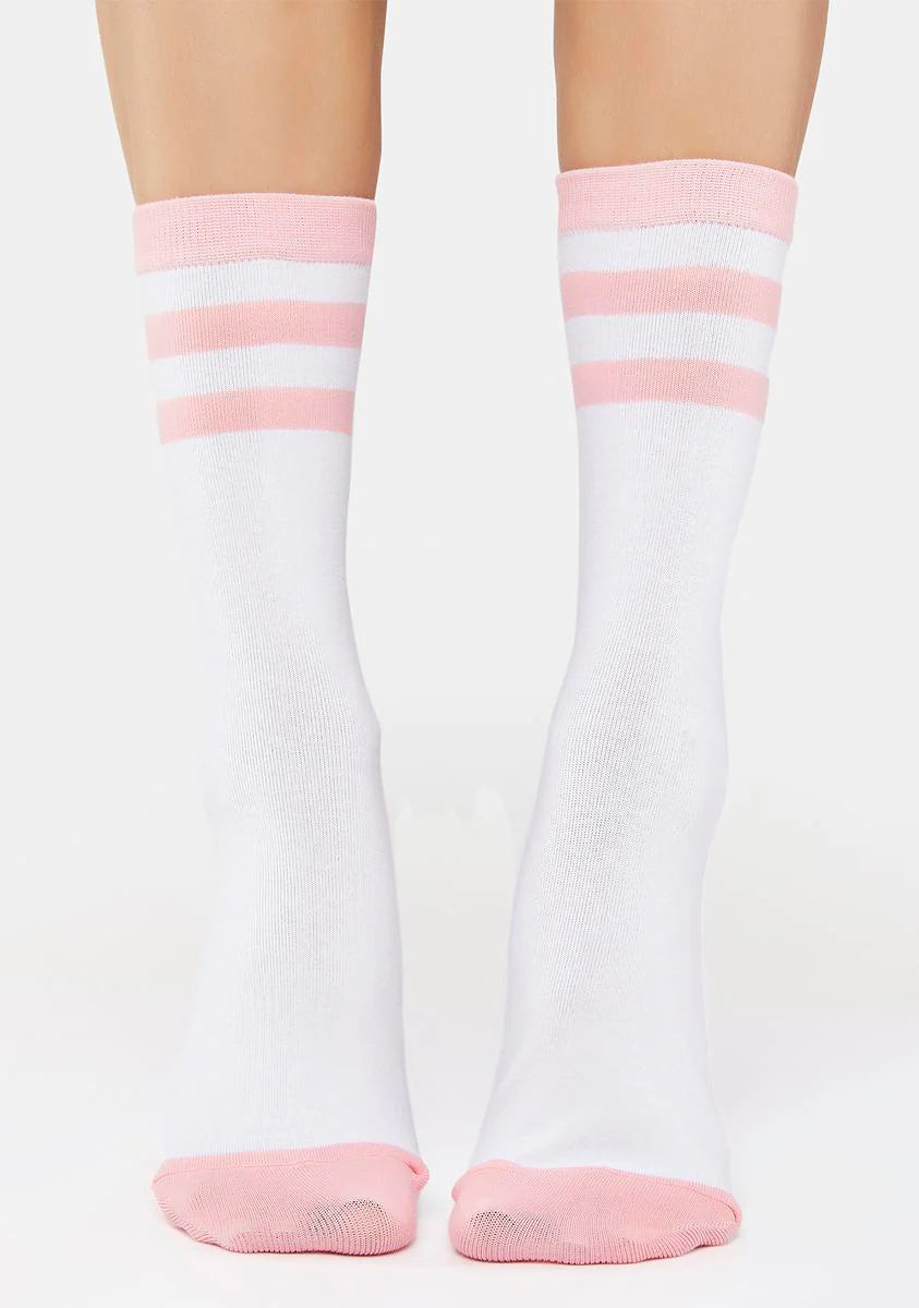 Home Team Striped Crew Socks