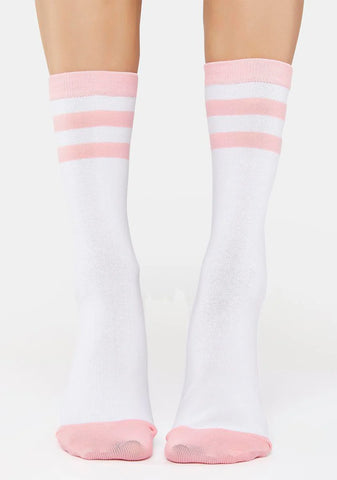 Home Team Striped Crew Socks