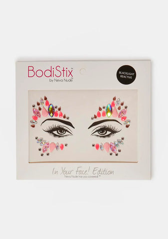 Venus Pink Blacklight Crystal Face Gems