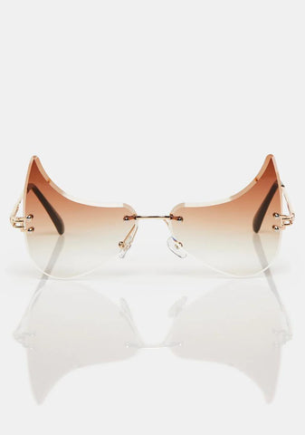Evil Intentions Horned Sunglasses
