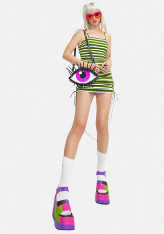 Feel The Moment Striped Tank Dress