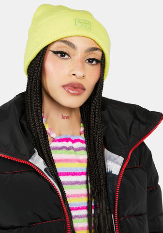 Limeade Elmer Beanie