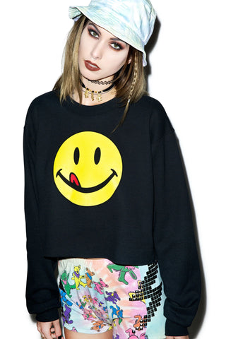 Lickity Split Crop Sweatshirt