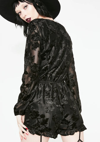 Severe Style Velvet Romper