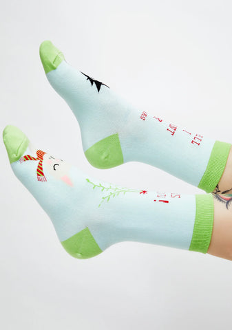 Under The Mistletoe Socks