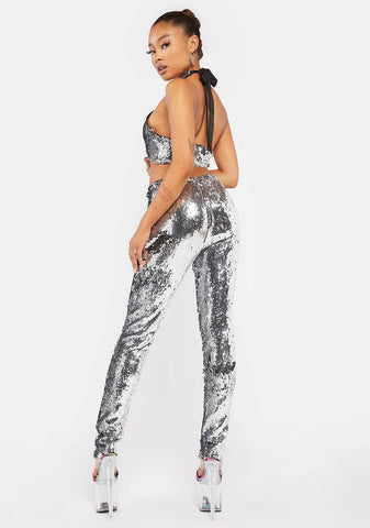 As You Please Sequin Pants Set