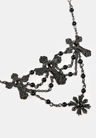 Send Your Blessings Cross Necklace