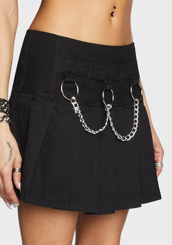 Mary Chain Pleated Skirt