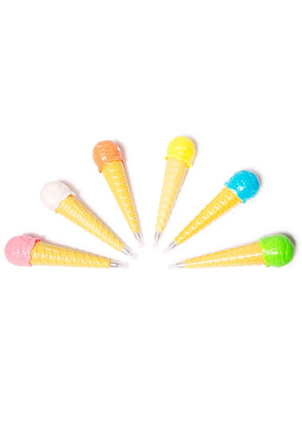 Single Scoop Ice Cream Pen - Green