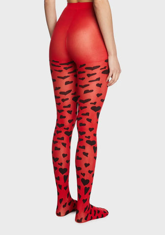 All Loved Up Heart Tights