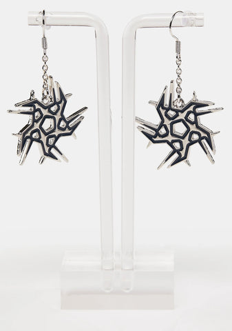This Is For Real Ninja Star Earrings