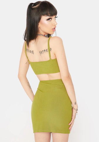 Avocado Mini Dress