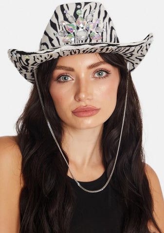 Wild Ryder Zebra Cowboy Hat