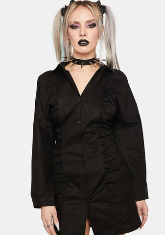 Noir Friends Or Lovers Shirt Dress