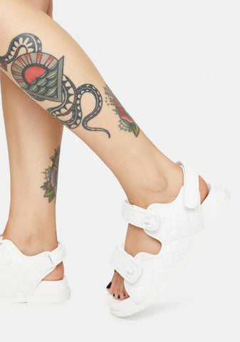 Angel Carmen Quilted Flat Sandals