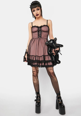 Cool Doll Mesh Mini Dress