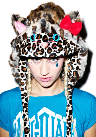 Lil Bub Cat Hood - Leopard