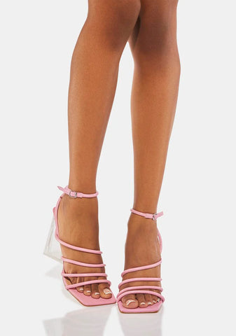 Pink Miranda Block Heels