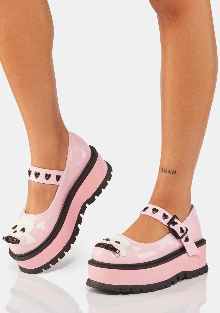 Baby Pink Slacker-27 Mary Janes