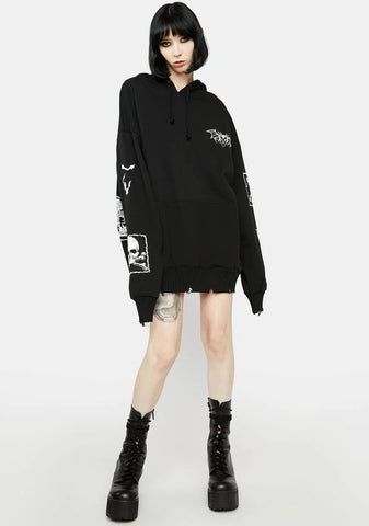 Haunted Heart Graphic Hoodie