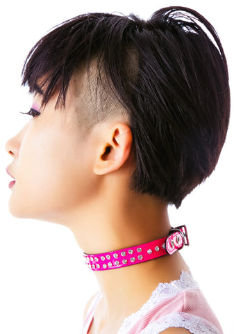 So Clueless Double Rhinestone Choker