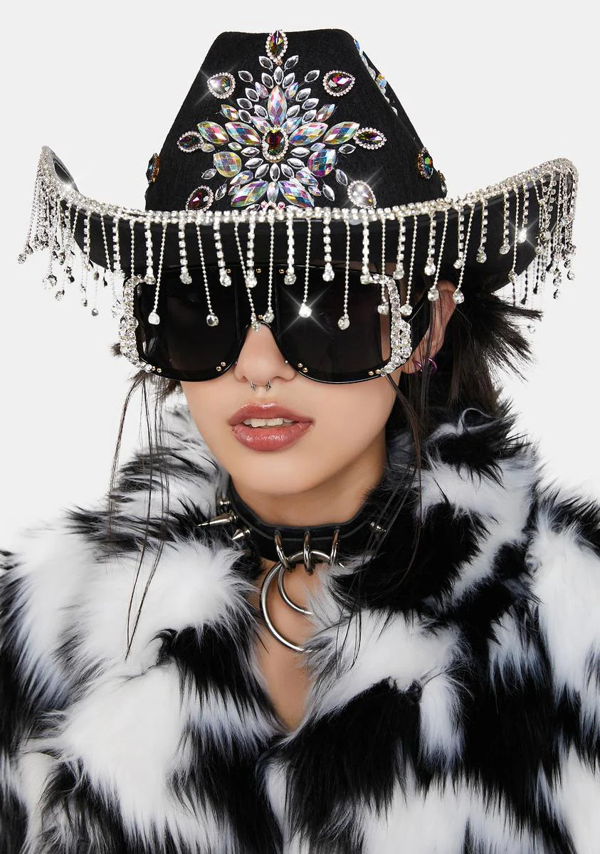 Onyx After The Sun Fringe Cowboy Hat