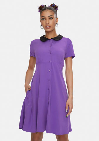 Purple Stop It Mini Dress