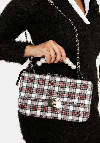 Plaid To Meet You Shoulder Bag
