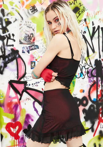 Unholy Expression Skirt Set