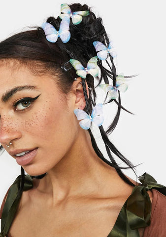 Azure Nature's Glow Hair Clip Set