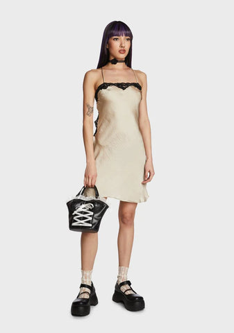 Nothing To Prove Mini Dress - Taupe