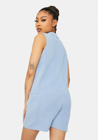Study Buddy Ribbed Knit Romper