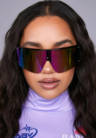 Chromatic Electric Charge Shield Sunglasses