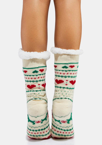 Winter Cheer Crew Socks