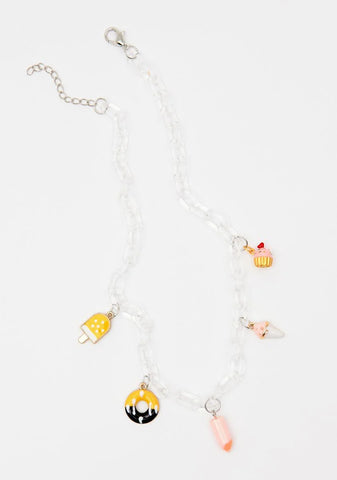 Midnight Snack Time Chain Necklace