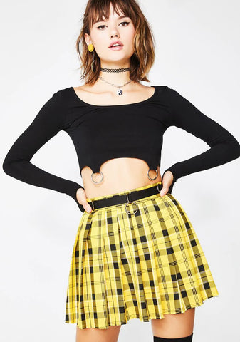Sunny Dress Code Plaid Skirt
