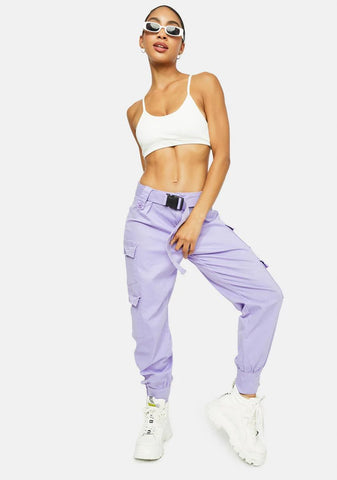 Lilac Best Version Of Me Cargo Pants