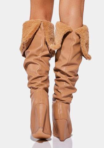 Camel Brooklyn Baby Knee High Boots