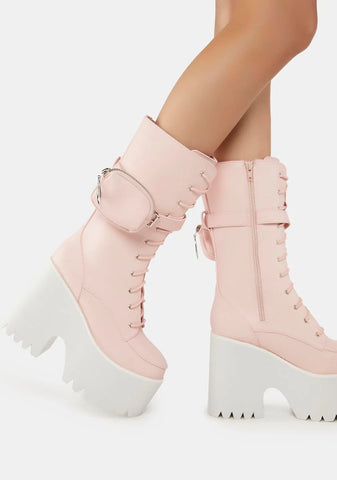 Sweet Grand March Pocket Platform Boots