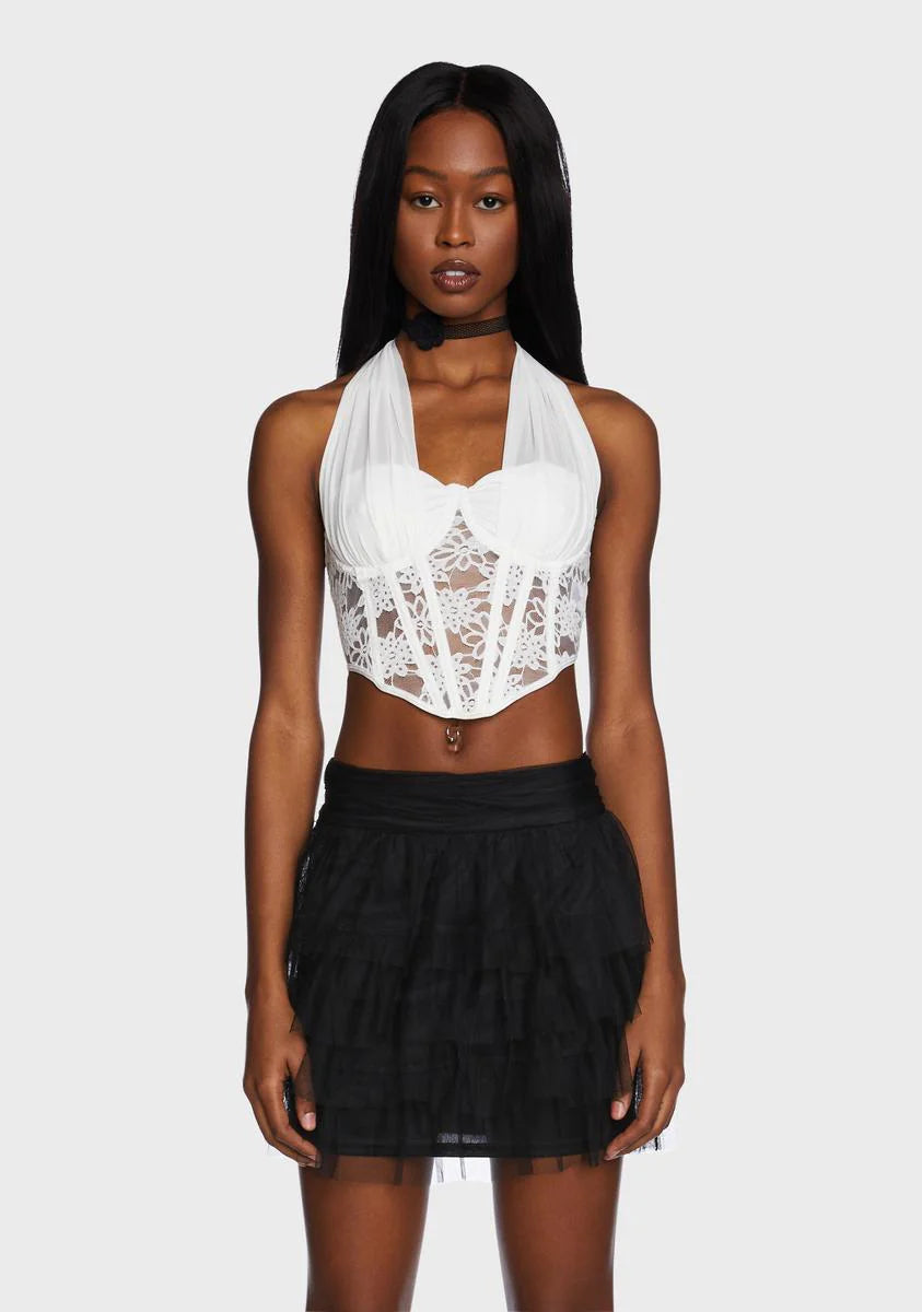 Star Power Halter Corset Top