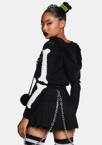 Bony Cardigan Sweater Zip Up