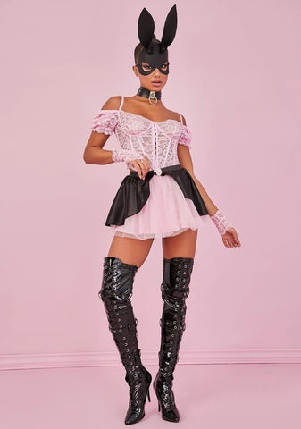 Yours Truly Lace Corset & Gloves